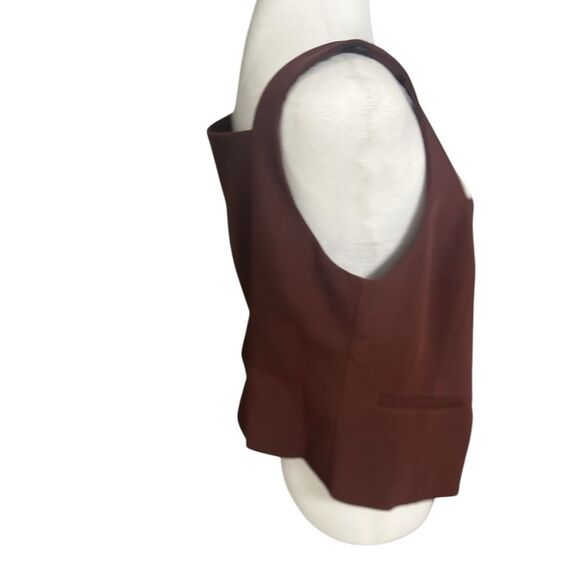 PAIGE Irene Square Neck Vest Brown 12
Large Extra Large Buttons - Picture 4 of 11